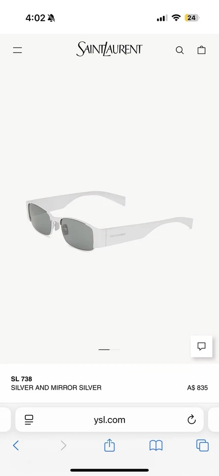 Gafas de sol SL738 Saint Laurent Foto 3 de 3