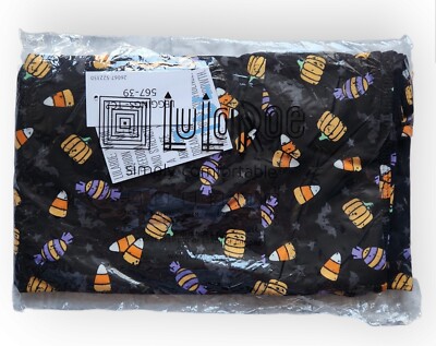 Lularoe Halloween Candy TC2 Leggings Candy Corn Pumpkins Bats CUTE NEW!