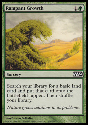 MTG Magic the Gathering Rampant Growth (190/256) Magic 2012 LP