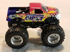 VIRGINIA GIANT MINT METAL BASE OLD MONSTER JAM TRUCKS HOTWHEELS