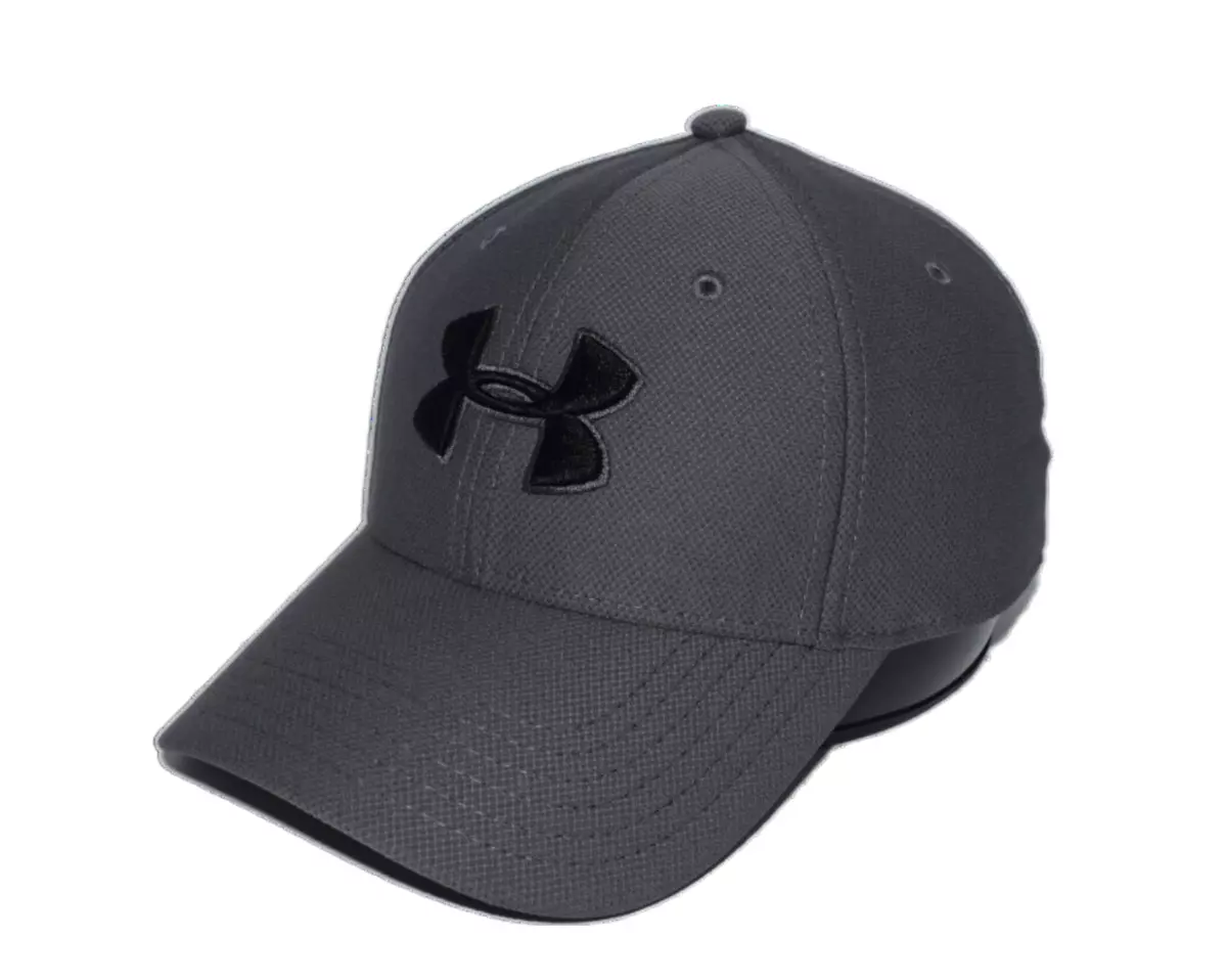 Under Armour Mens UA Blitzing 3.0 Cap Pitch Gray Stretch Fit Baseball Hat  L/XL