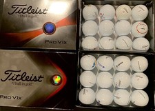 24 Used Titleist Pro V1x Golf Balls - Random Printed Logos - FREE SHIPPING