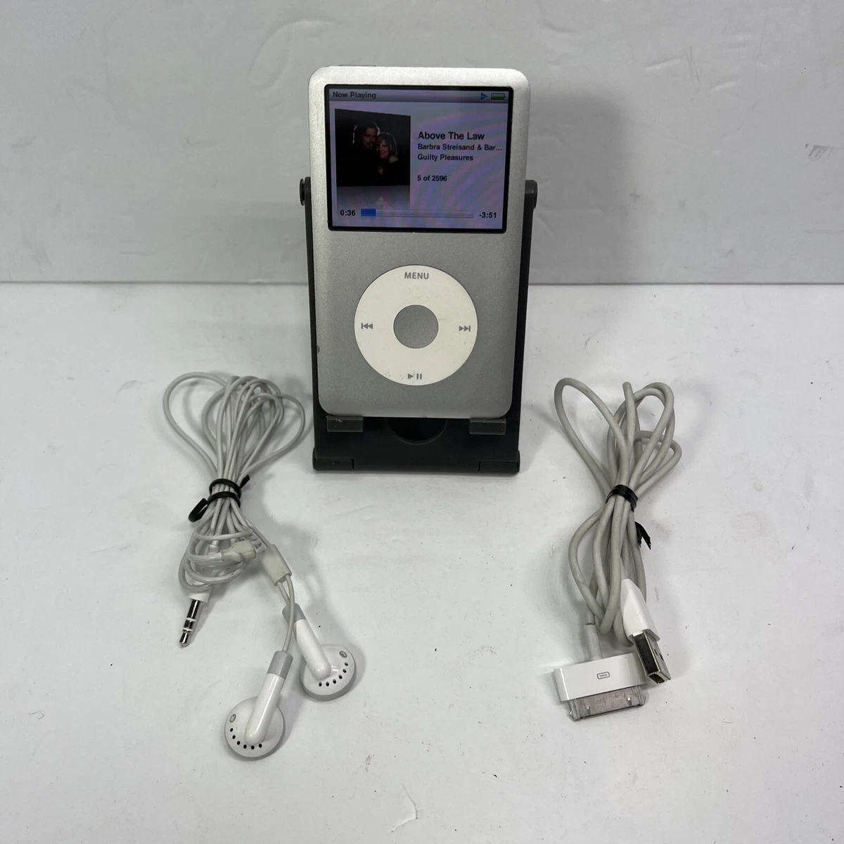 Apple iPod Classic 160GB Charger & Earphones BUNDLE (A1238) Silver | TESTED