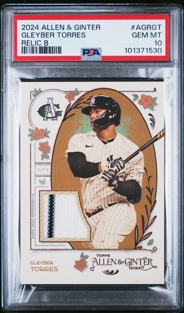 その他 MLB Gleyber Torres Refractor PSA 10 2024 Allen & Ginter Gleyber Torres Relic B PSA 10 GEM #AGRGT