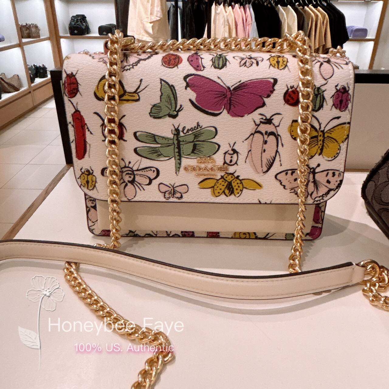 NWT Coach Mini Klare Crossbody with Strawberry/Creature/Cherry/bow print image 3