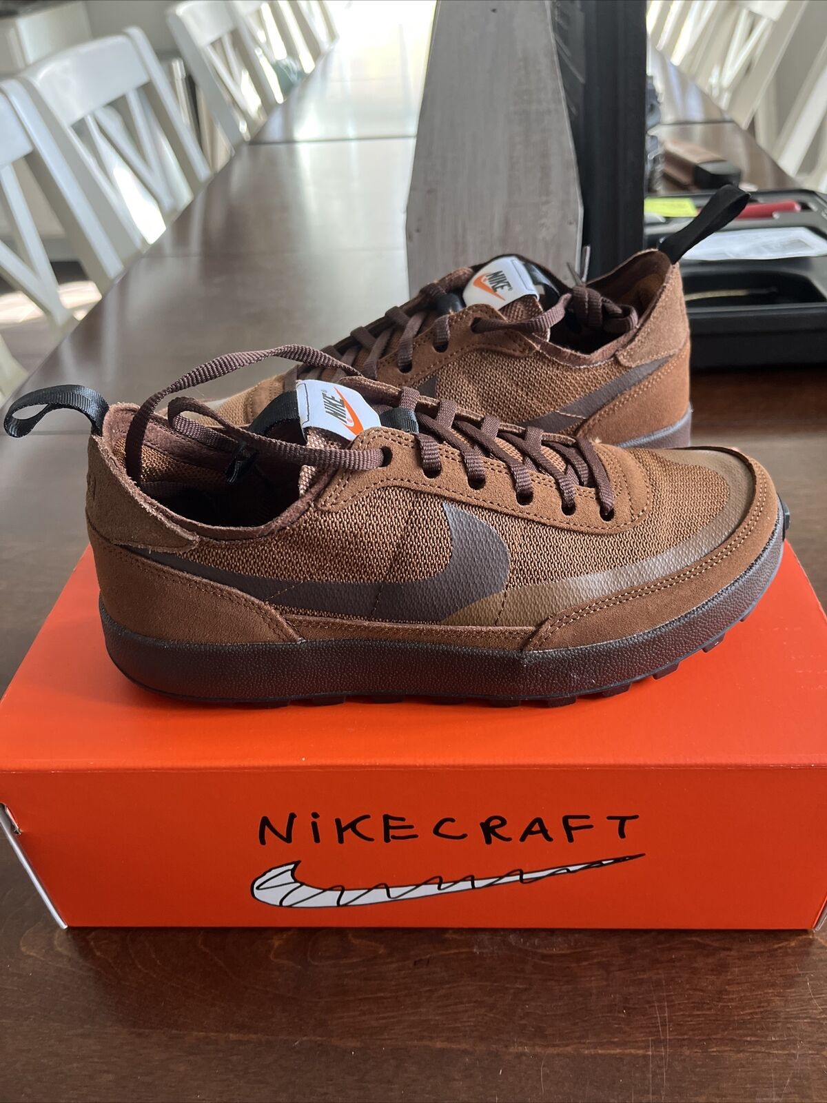 nike tom sachs general purpose brown