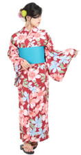 Japan kimono yukata 5piece set Women's new authentic summer robe VASARA