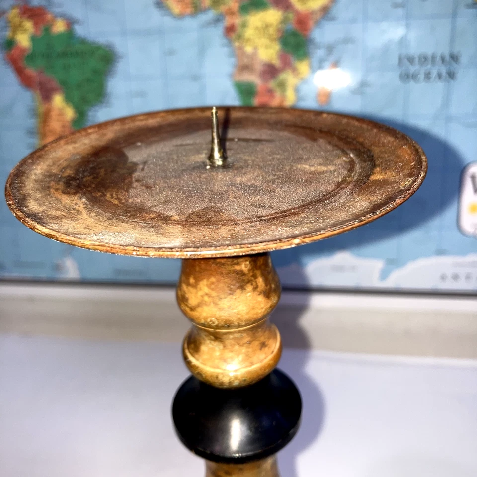 Gatco Latón Pintado Candelabro Pilares Soporte Pedestal 12" Lote de 2 Foto 2 de 4