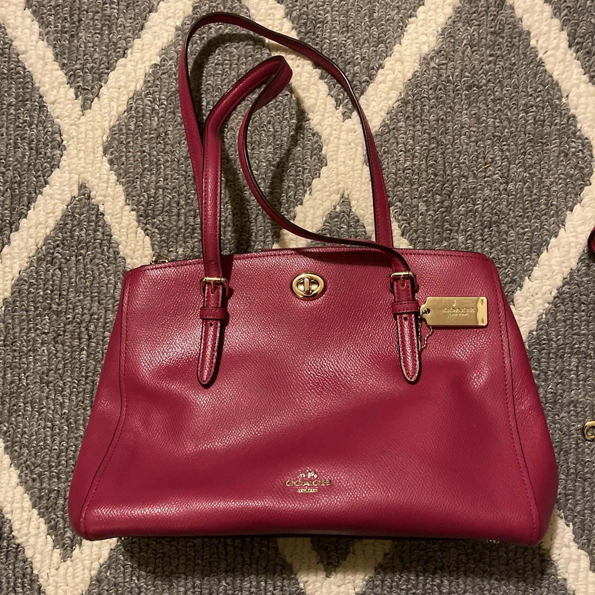 Fuchsia best sale coach handbag