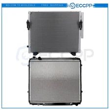 Aluminum Radiator & AC Condenser Cooling Kit For Toyota Tundra