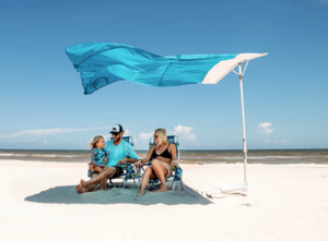 2025 BLUE - Solbello Sun Shade Beach Umbrella, lightly used