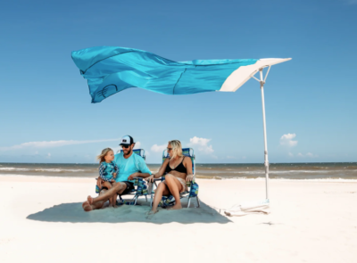 #ad 2025 BLUE Solbello Sun Shade Beach Umbrella lightly used $110.00