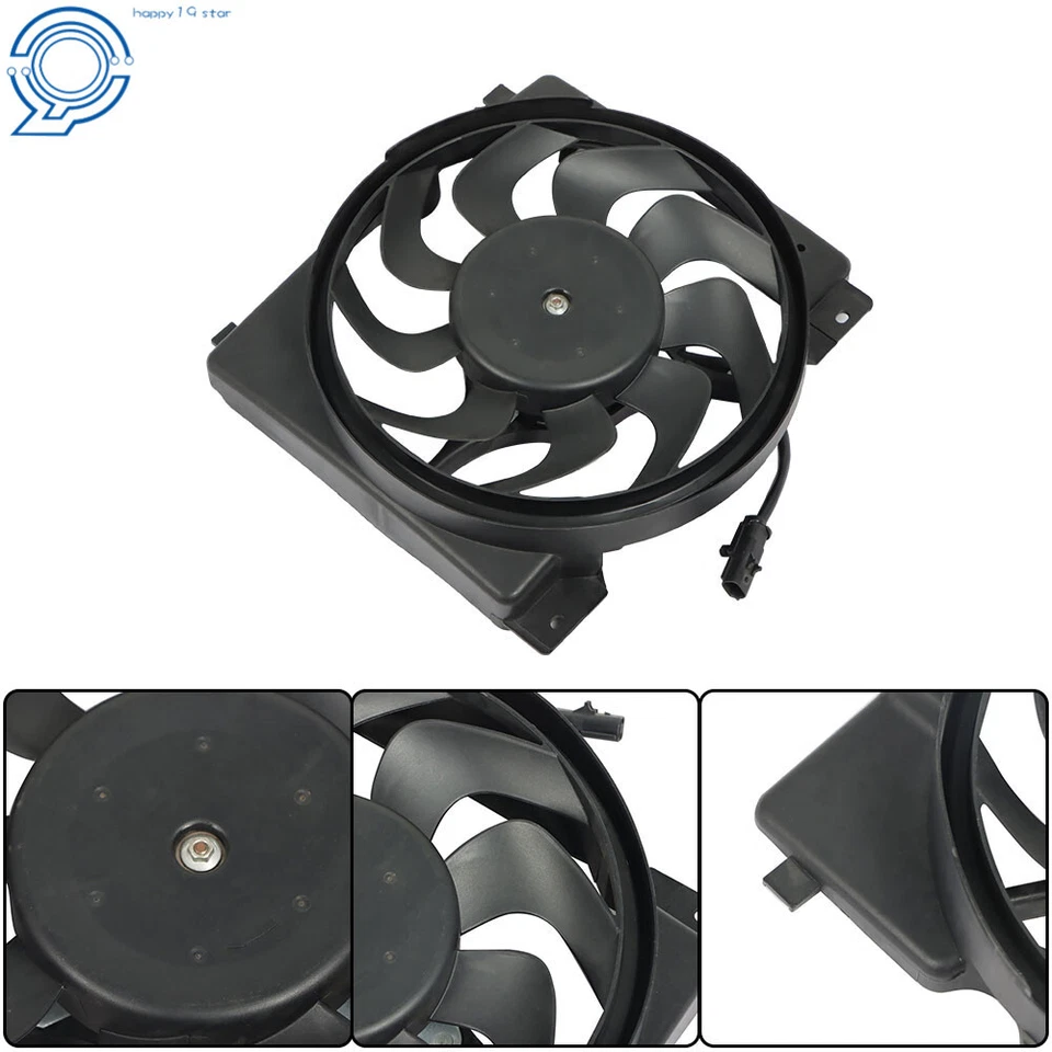 For 1997-2000 2001 Jeep Cherokee Radiator and Condenser Cooling Fan CH3115106 Foto 2 de 4