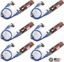 Ziyituod 6 Pack Latest PCI E GPU Riser Express Cable 6Pin MOLEX SATA