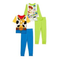 Disney Toy Story 4 PC Short Long Sleeve Tight Fit Cotton Pajama Set Boy Size 4T