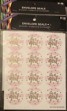 Brother 🤍Sister Envelope Seals it’s a girl