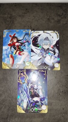 Lot Carte Goddess Story Genshin Impact Eula Ganyu Amber seltene Karte