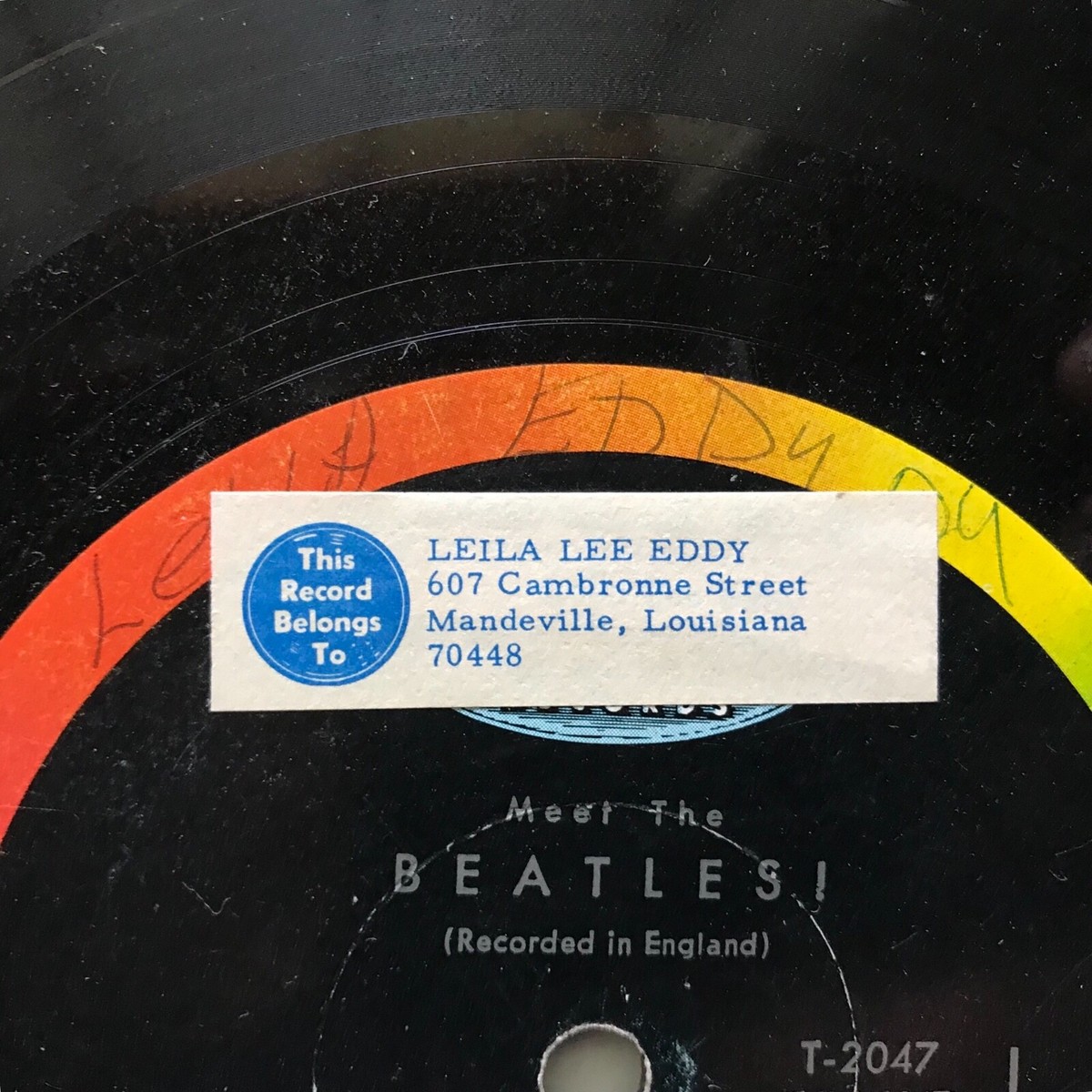 ♠♠♠世界のポピュラー名曲集 LPレコード♠♠♠ The Beatles - Meet The Beatles - 1964 - LP MONO - WEST COAST RARE