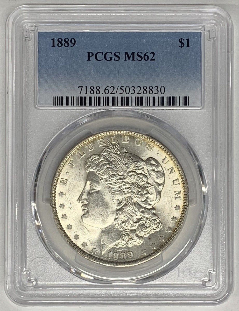 1889年 MORGAN SILVER DOLLAR アメリカPCGS MS63 1889 Morgan Silver Dollar Coin PCGS MS 62 (15) | eBay