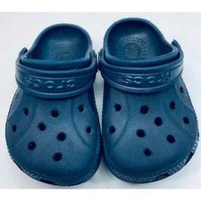 Crocs Toddlers 4-5 Navy Sandals 5.5" toe to heel