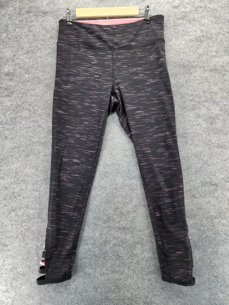 Maurices In Motion Leggings Womens Size 0 Black Pink Yoga Pants