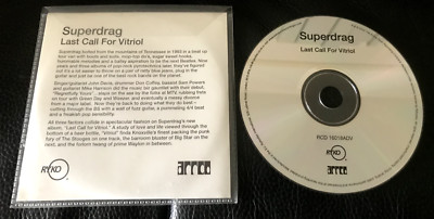 Superdrag Last Call For Vitriol 2022 CD Promo RYKO DISC John Davis Power pop oop