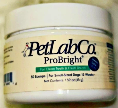 PetLab Co. ProBright - Cleaner Teeth/Fresh Breath - 30 Scoops - Small Dogs!