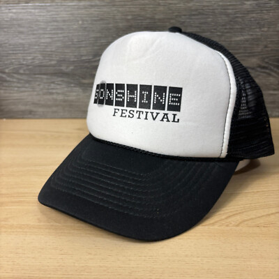 Sonshine Festival Hat Cap Snapback Black Trucker Adjustable