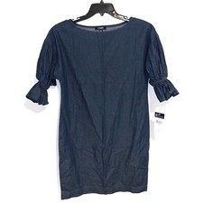 Chaps Dress Woman’s Size S Blue Short Sleeve