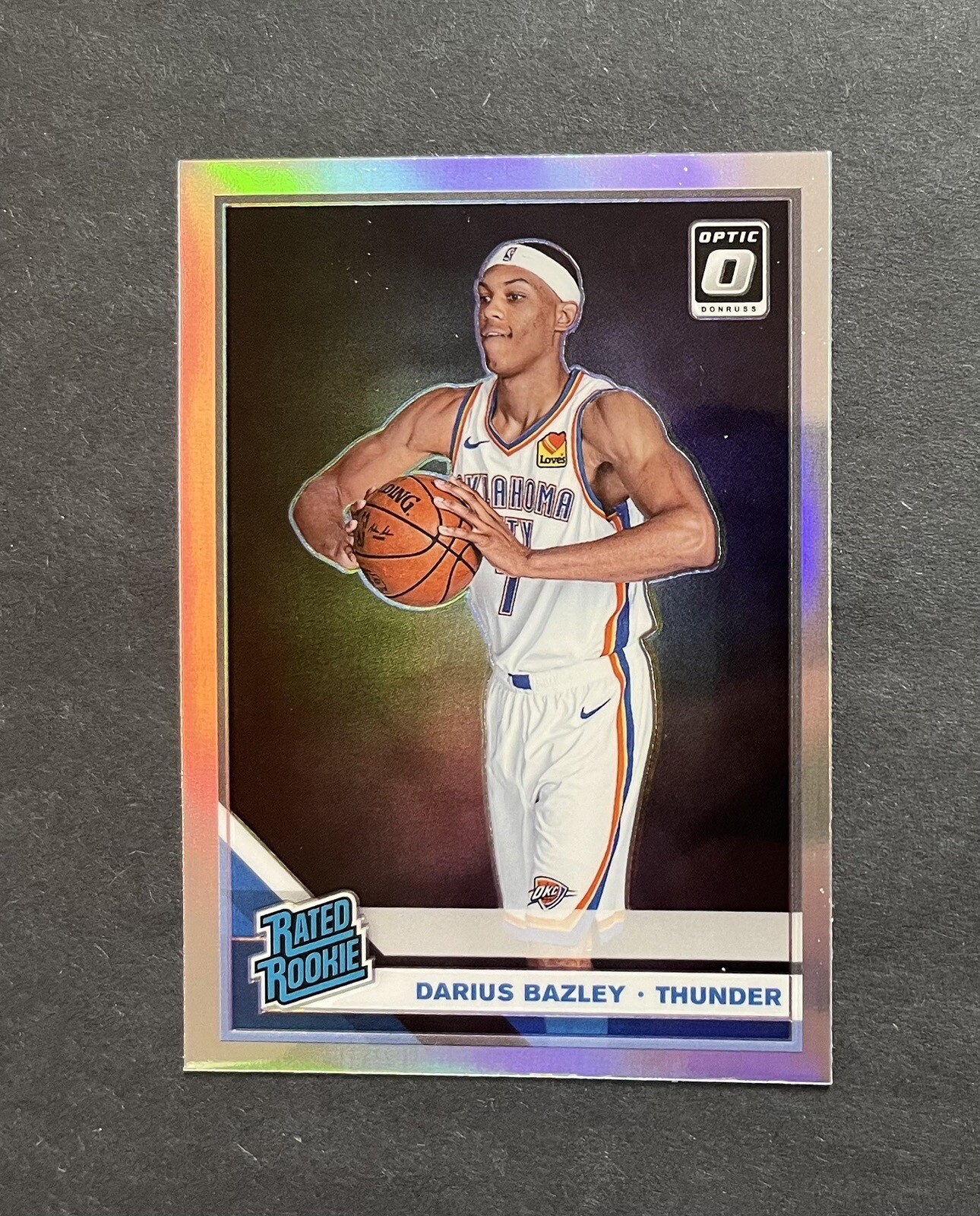 2019-20 Panini Donruss Optic Rated Holo Prizm Darius Bazley #156 Rookie RC