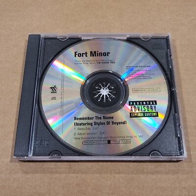 Fort Minor ''Remember The Name (Featuring Styles Of Beyond) Promo CD