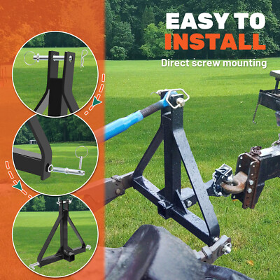 3 Punti Gancio Di Traino Ricevitore 2" Ricevitore Adattatore Adattatore - Foto 5