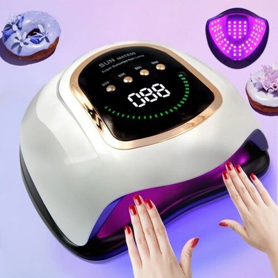 300W UV LED Nails Curing Gel Polish with Large Screen Nail Manicure Drying Lamps