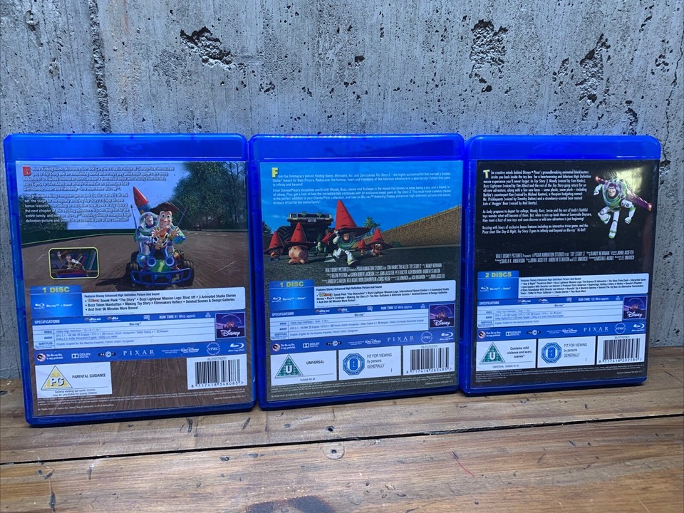 Toy Story 1, 2, 3 Trilogy Blu Ray Region B eBay