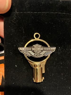 Harley Davidson 100th Aniversary Solid Brass And Sterling Silver