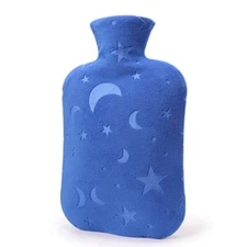 Hot Water Bottle with Soft Cover, 2L Hot Water Bag for Menstrual Cramps, Neck an