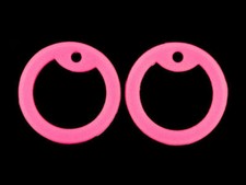 4 Pink Glow in Dark Silicone Military Army Dog Tag Silencers Rubber Silencer