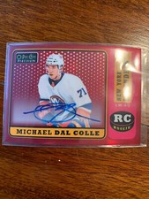2019-20 Upper Deck OPC Platinum - MICHAEL DAL COLLE  - 18/19 Retro Red Auto