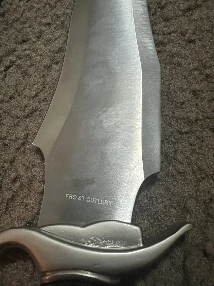 Hermoso cuchillo ornamentado Jim Frost Cutlery Buck Bouy Foto 3 de 4