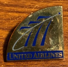 Vintage Imprinted Products United Airlines 777 Pin Used