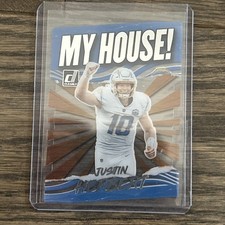 2021 PANINI DONRUSS CLEARLY Justin Herbert MY HOUSE DIE-CUT LA CHARGERS HOT SSP