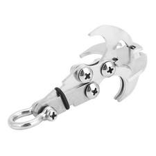 Foldable Grappling Hook Climbing Claw Outdoor Survival Carabiner Tool