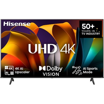 Hisense 65A6N UHD-Fernseher schwarz 65 Zoll DVB-T2/-C/-S2 Triple Tuner Bluetooth