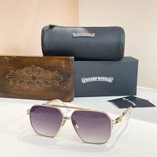 Chrome Hearts RIPPING Sunglasses 61 13-145 Aviator Metal Frame UV400 Men Unisex