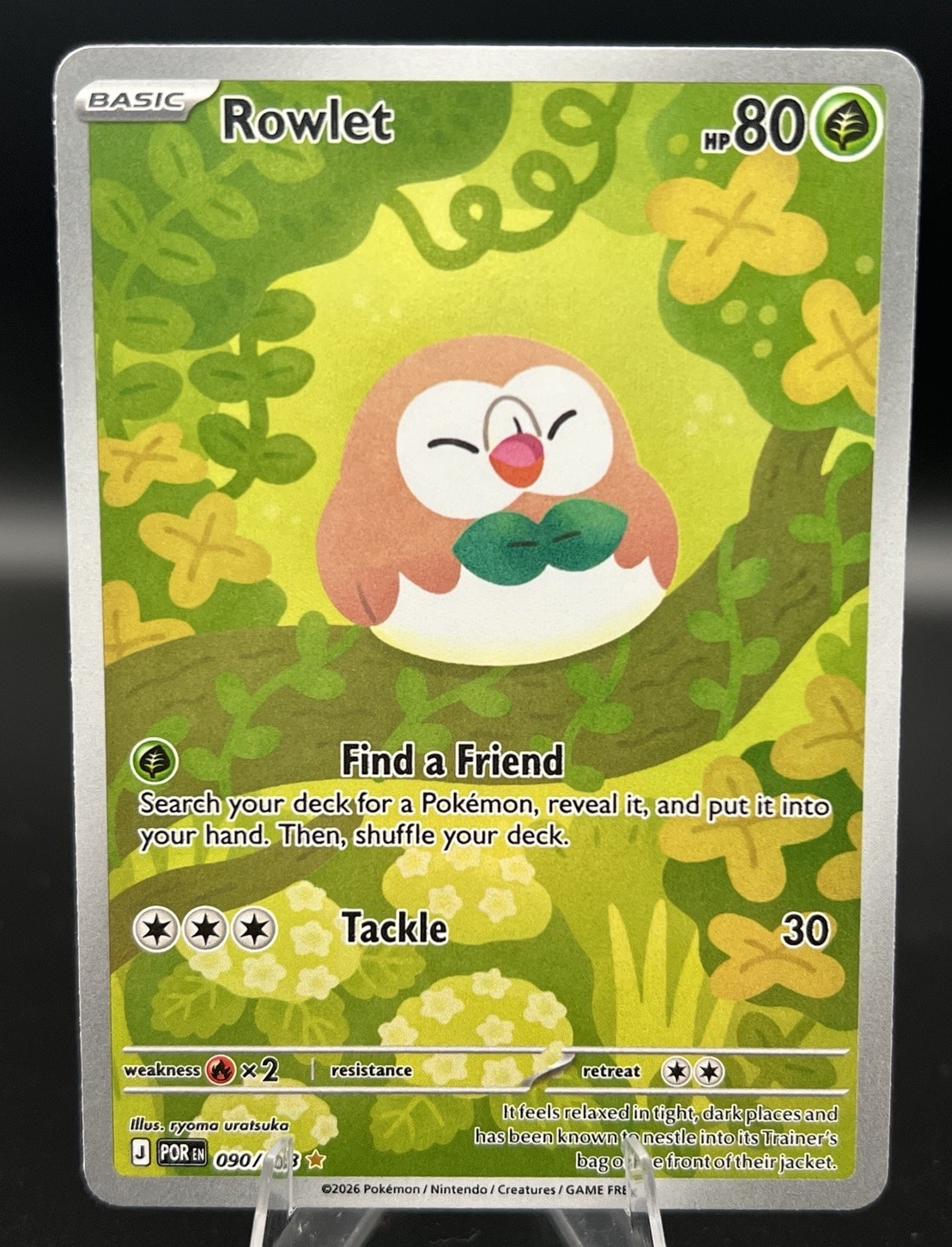 Rowlet IR Illustration Rare Perfect Order 090/088