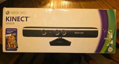 XBOX 360 Kinect Sensor Bundle With Kinect Adventures Games NEW OPEN BOX COMPLETE