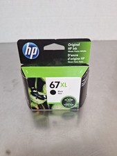 HP 67 XL Black Ink Cartridge New In Box Genuine 9.2022