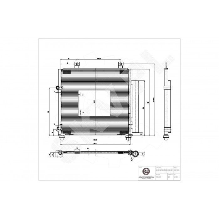 Condensateur de clim anti-fuite pour Mitsubishi Mirage 1.0 Bi-Fuel 1.2