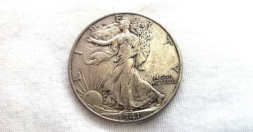 1941 D Walking Liberty Half Dollar in Extra Fine Condition