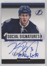 2013-14 Panini Playbook Social Signatures Keith Aulie #SS-KA Auto 0c2